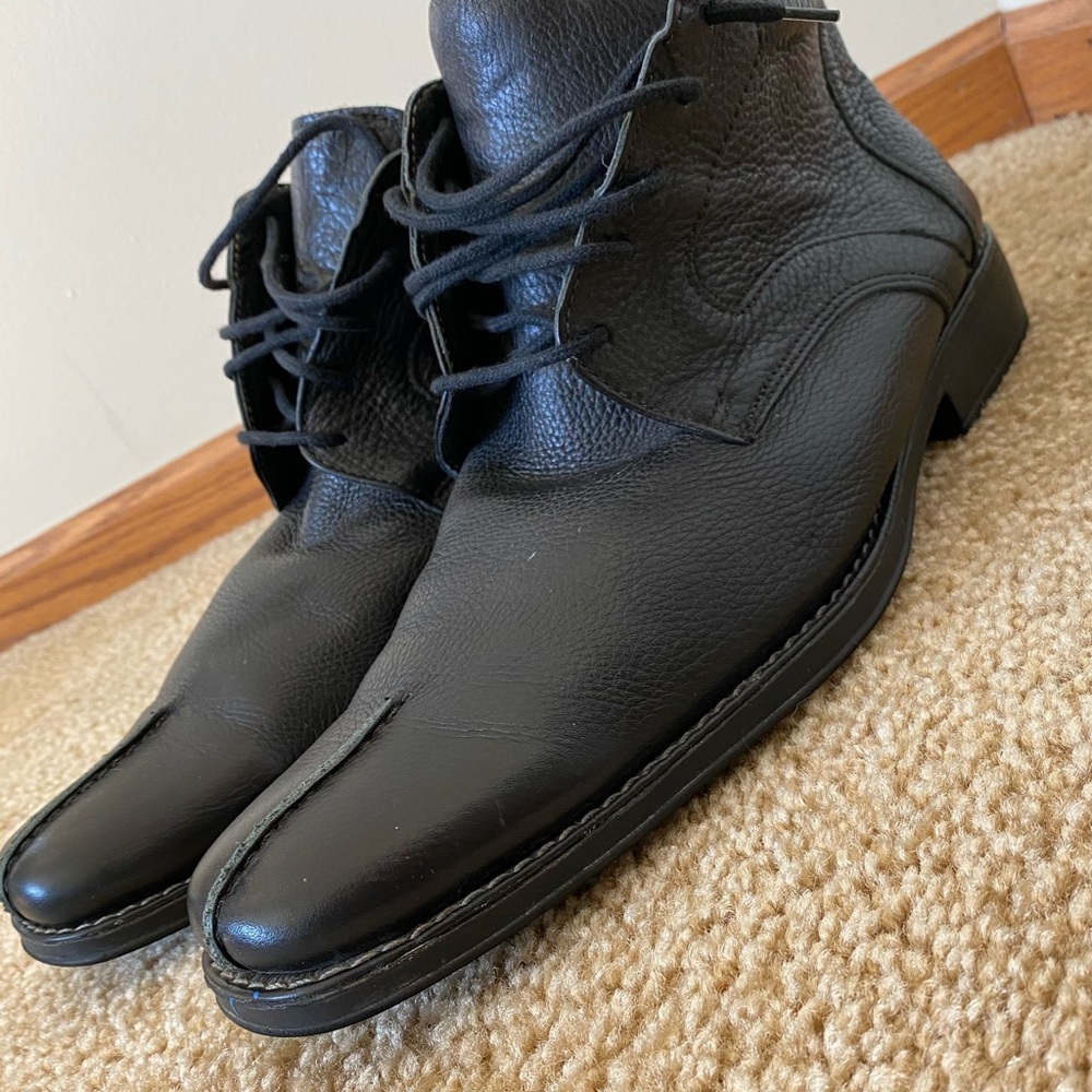 SANDRO Men’s Leather Ankle boot Sz 11.5.